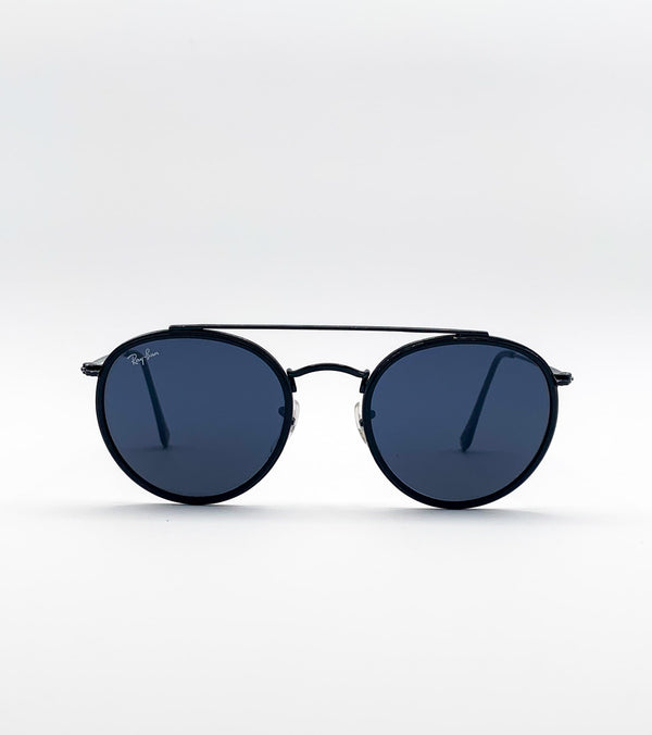 Occhiali da sole Ray Ban round neri RB3647N - vista frontale