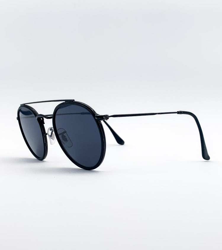 Occhiali da sole Ray Ban round neri RB3647N - vista laterale