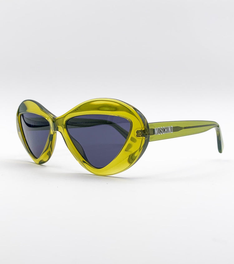 Occhiali da sole Moschino crystal green MOS076/S - vista laterale