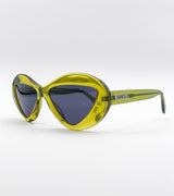 Moschino Occhiali da sole Moschino crystal green MOS076/S - vista laterale