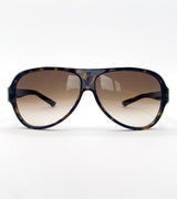Gucci Occhiali da sole vintage Gucci GG1580/S uomo avana - vista frontale