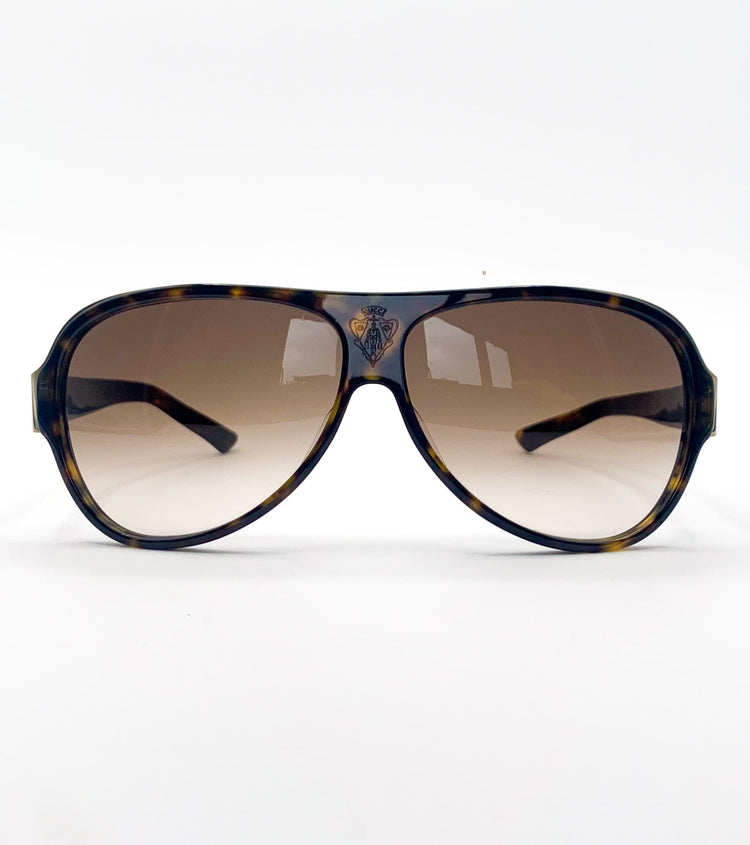 Gucci Occhiali da sole vintage Gucci GG1580/S uomo avana - vista frontale