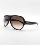 Gucci Occhiali da sole vintage Gucci GG1580/S uomo avana - vista laterale