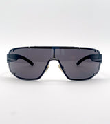 Mascherina da sole Gucci GG1582/S nera - vista frontale