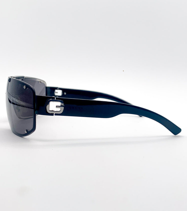 Mascherina da sole Gucci GG1582/S nera - dettaglio