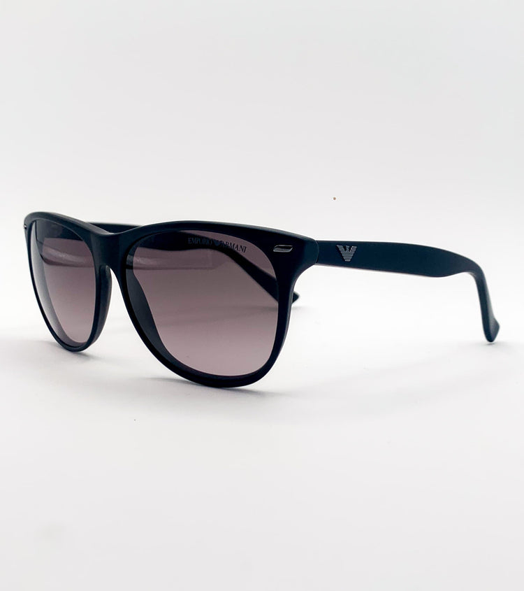 Emporio Armani Occhiali da sole Emporio Armani EA9858S nero mat - vista laterale