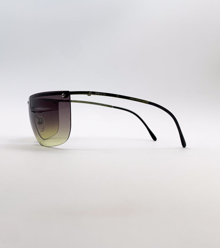 Gucci Occhiali da sole vintage Gucci GG2652S avvolgenti - dettaglio