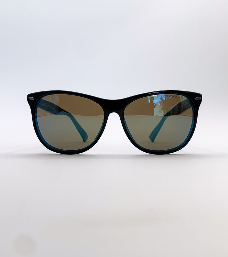 Occhiali da sole Emporio Armani EA9858S neri - vista frontale