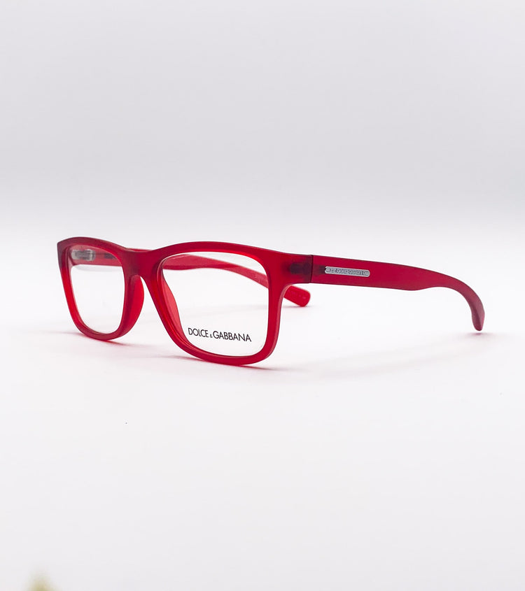 Occhiali da vista Dolce & Gabbana rosso mat DG5005 - vista laterale